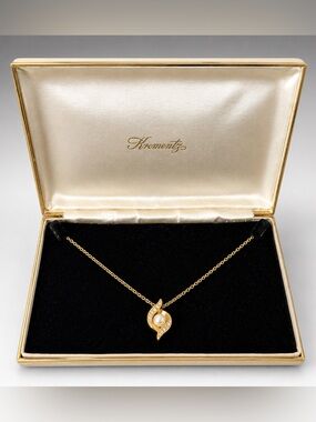 Vintage Krementz Satin Velvet Jewelry Presentation Hard Case Box